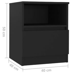 Noční stolky Lorimer - 2 ks - 40x40x50 cm | černé