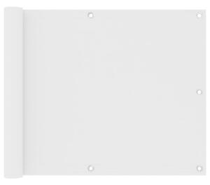 Balkónová zástěna bílá 75 x 300 cm oxfordská látka
