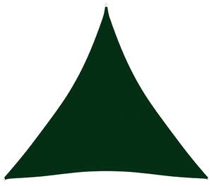 Stínící plachta oxford trojúhelník 3,6x3,6x3,6 m tmavě zelená