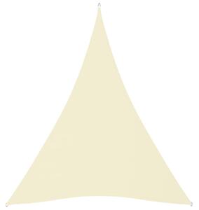 Stínící plachta oxfordská látka trojúhelníková 3x4x4 m krémová
