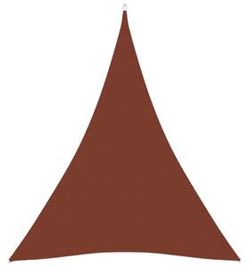 Stínící plachta oxfordská látka trojúhelníková 3x4x4 m cihlová