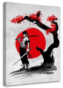 Obraz na plátně Samuraj pod třešní - DDJVigo Rozměry: 40 x 60 cm