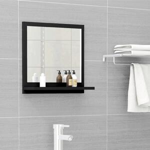 Koupelnové zrcadlo černé 40 x 10,5 x 37 cm dřevotříska