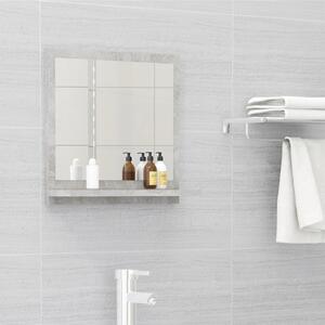 Koupelnové zrcadlo betonově šedé 40 x 10,5 x 37 cm dřevotříska