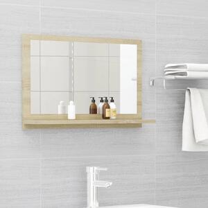Koupelnové zrcadlo dub sonoma 60 x 10,5 x 37 cm dřevotříska