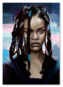Obraz na plátně Portrét Rihanna - Dmitry Belov Rozměry: 40 x 60 cm