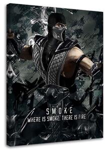 Obraz na plátně Postava ze hry Mortal Kombat Smoke - SyanArt Rozměry: 40 x 60 cm