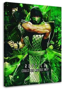 Obraz na plátně Herní postava Reptile ze hry Mortal Kombat - SyanArt Rozměry: 40 x 60 cm