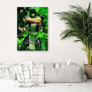 Obraz na plátně Herní postava Reptile ze hry Mortal Kombat - SyanArt Rozměry: 40 x 60 cm