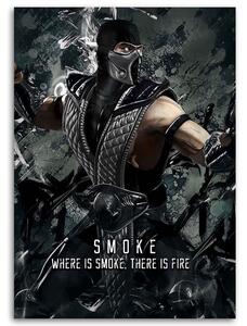 Obraz na plátně Postava ze hry Mortal Kombat Smoke - SyanArt Rozměry: 40 x 60 cm