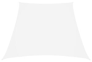 Stínící plachta oxfordská látka lichoběžníková 3/4 x 3 m bílá