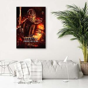 Obraz na plátně Hra Mortal Kombat Postava Scorpion - SyanArt Rozměry: 40 x 60 cm