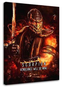 Obraz na plátně Hra Mortal Kombat Postava Scorpion - SyanArt Rozměry: 40 x 60 cm
