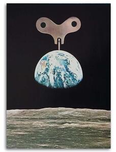 Obraz na plátně Planeta Země jako hrací skříňka - Lili Chartrand Rozměry: 40 x 60 cm