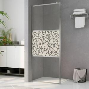 Zástěna do průchozí sprchy ESG sklo design s kameny 80 x 195 cm