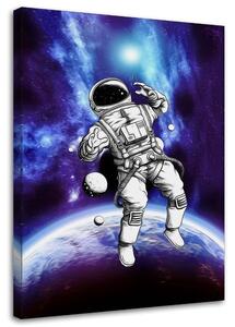 Obraz na plátně Astronaut ve fialovém prostoru - Pau Fernandez Rozměry: 40 x 60 cm