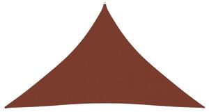 Stínící plachta oxfordská látka trojúhelníková 5x5x6 m cihlová