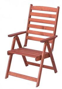 Dřevěný zahradní set SORRENTO 1, stůl + 4x židle polohovací
