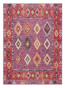 Koberec MUNDO D7701 romby, boho outdoor růžový/béžový