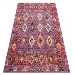 Koberec MUNDO D7701 romby, boho outdoor růžový/béžový