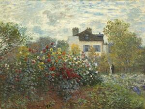 Claude Monet - Obrazová reprodukce The Artist's Garden in Argenteuil , 1873, (40 x 30 cm)