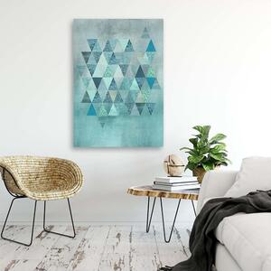 Obraz na plátně Sbírka modrých trojúhelníků - Andrea Haase Rozměry: 40 x 60 cm