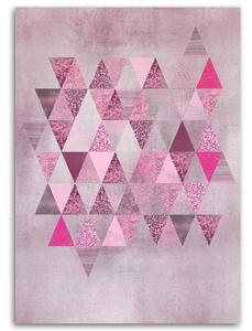 Obraz na plátně Sbírka růžových trojúhelníků - Andrea Haase Rozměry: 40 x 60 cm