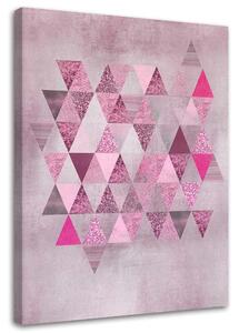 Obraz na plátně Sbírka růžových trojúhelníků - Andrea Haase Rozměry: 40 x 60 cm