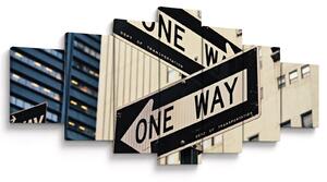 Obraz - New York ONE WAY (210x100 cm)