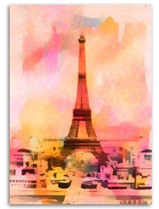 Obraz na plátně Barevná Eiffelova věž - Andrea Haase Rozměry: 40 x 60 cm