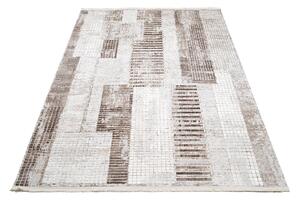 Makro Abra Kusový koberec SAHARA K924D Moderní Geometrický krémový béžový Rozměr: 140x200 cm