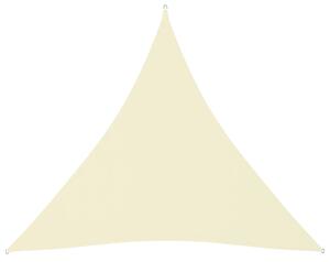 Stínící plachta oxfordská látka trojúhelníková 4x4x4 m krémová