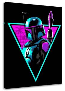 Obraz na plátně Star Wars, postava Boba Fett - Alberto Perez Rozměry: 40 x 60 cm