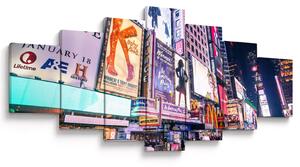 Obraz - New York Theater District (210x100 cm)