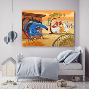Obraz na plátně Lov kuřat - Gustavo Gabriel San Martin Rozměry: 60 x 40 cm