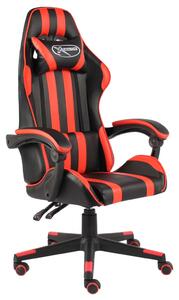 Herní židle černo-červená umělá kůže