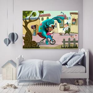 Obraz na plátně Velký modrý králík - Gustavo Gabriel San Martin Rozměry: 60 x 40 cm