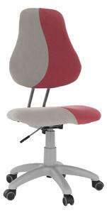 Rostoucí otočná židle, šedá/růžová, RAIDON