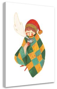 Obraz na plátně Zimní kreslení pro děti barevné - Ekata Mandal Rozměry: 40 x 60 cm