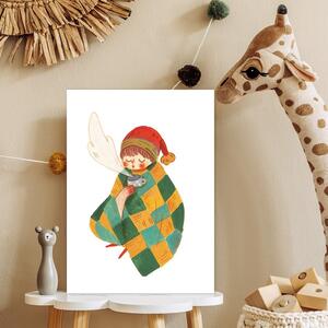 Obraz na plátně Zimní kreslení pro děti barevné - Ekata Mandal Rozměry: 40 x 60 cm
