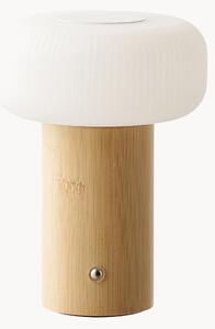 Přenosná stolní LED lampa z bambusu Stafford
