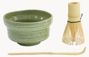 Sada porcelánového nádobí na matcha Yamogi, 3 díly