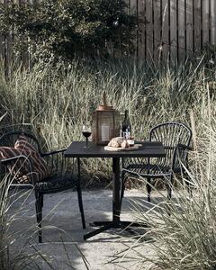 Zahradní stolek leho 80 x 80 cm černý