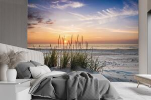 Fototapeta Západ slunce na pláži Materiál: Vliesová, Rozměry: 200 x 140 cm