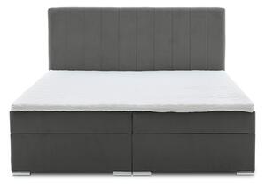 Kapol Grenland manželská postel šíře 160 cm Tmavá šedá