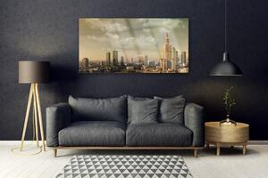Akrylový obraz Město Domy 120x60 cm