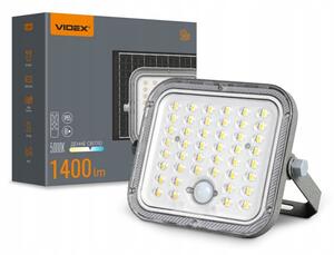 Videx Solární LED reflektor s pohybovým senzorem 1400 lm VL-FSO4-205-S