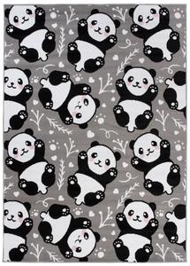 Dětský koberec PINKY DE74A Panda šedý