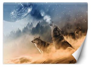 Fototapeta Vytí vlků Materiál: Vliesová, Rozměry: 200 x 140 cm