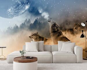 Fototapeta Vytí vlků Materiál: Vliesová, Rozměry: 200 x 140 cm